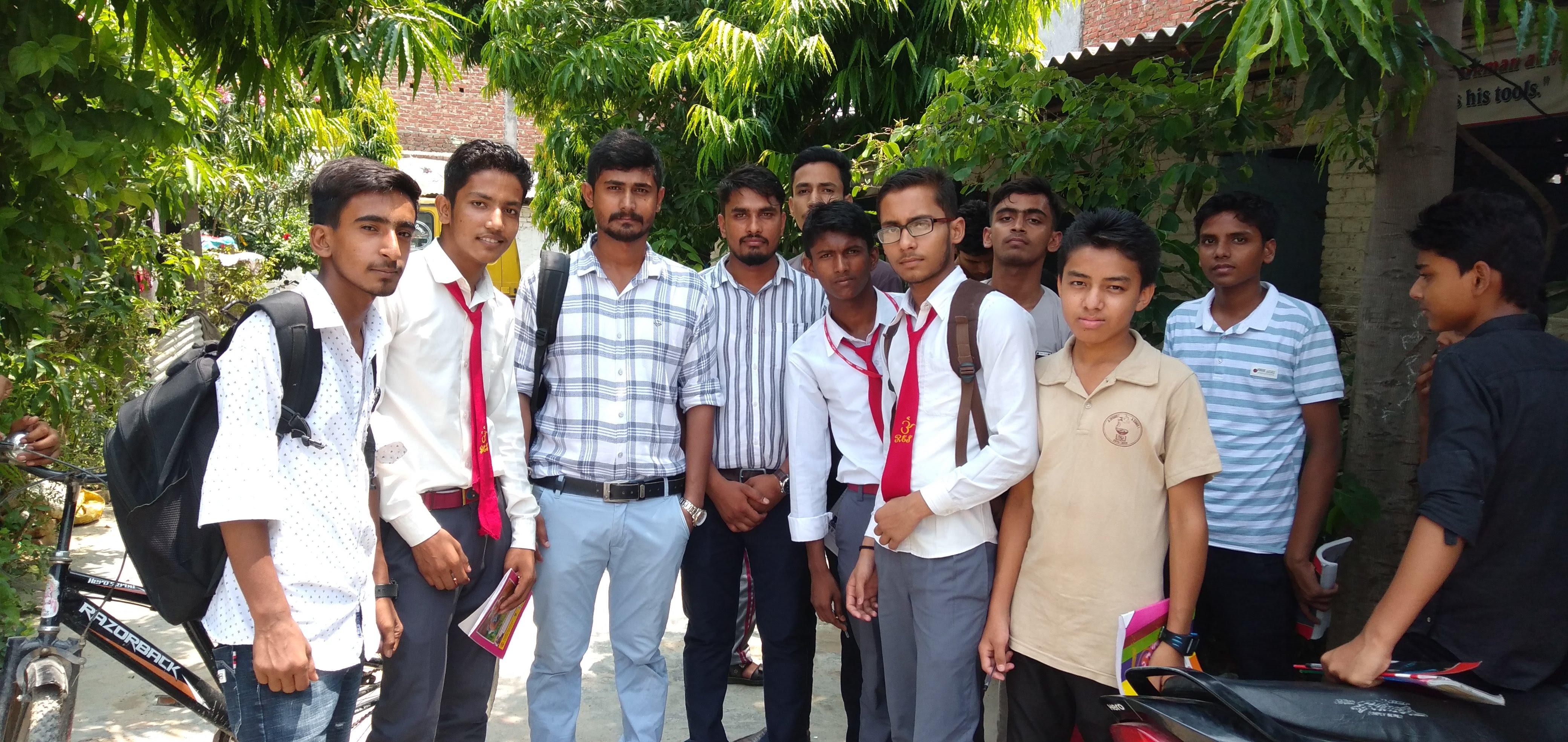 Group picture with students